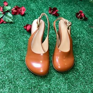 BOTTEGA VENETA - Brown Leather pumps